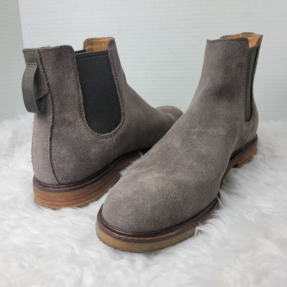 Clarks Clarkdale Gobi Men\'s Chelsea Boots Size 7 Taupe Suede Shoes Shoes
